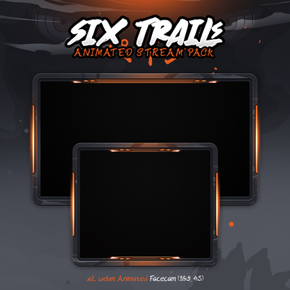 Pain Six Trails Twitch overlays full stream package