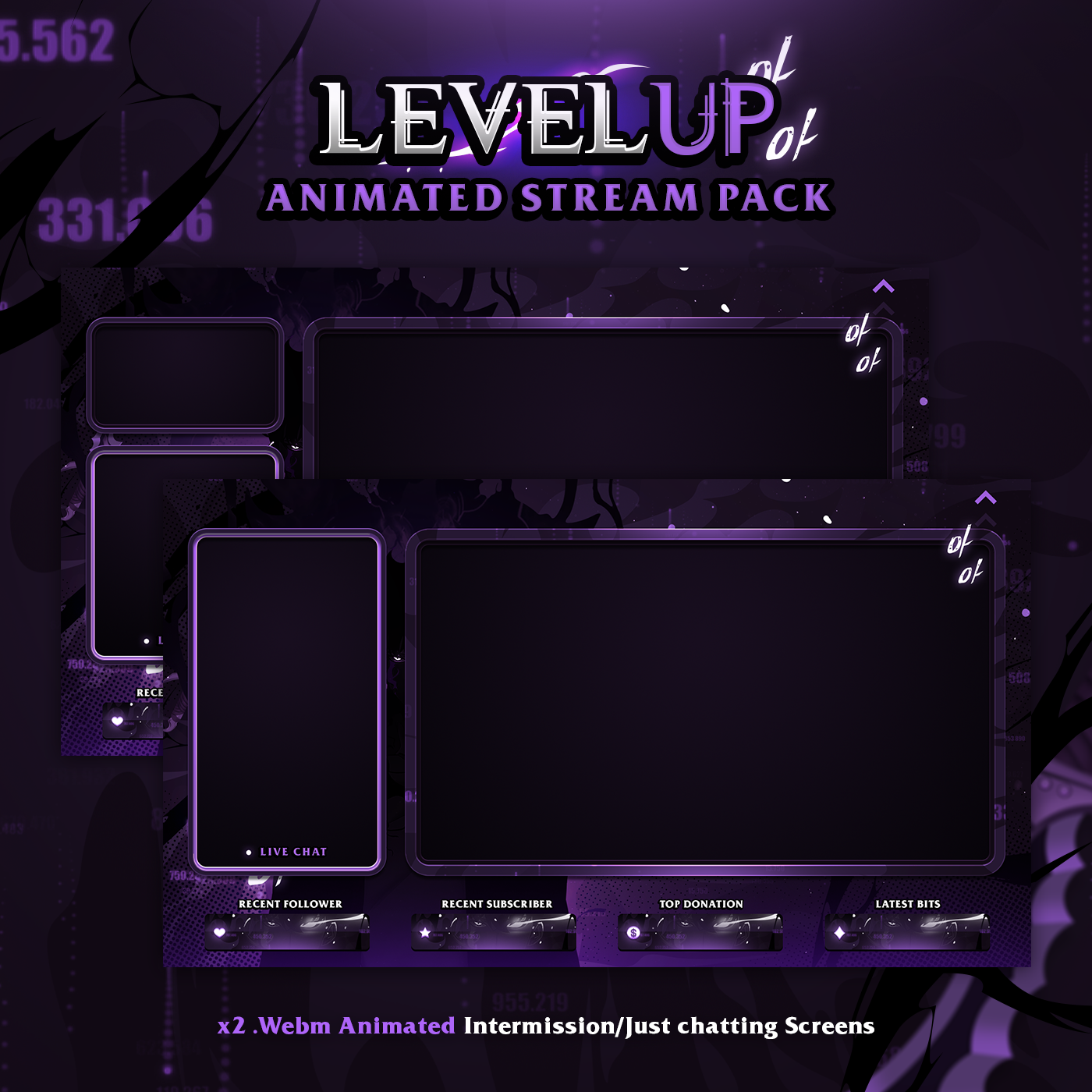 Premium Solo Leveling Stream Package Animated