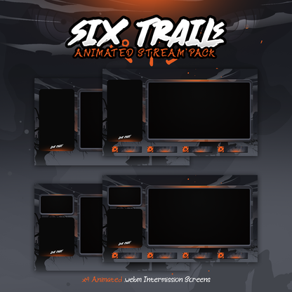 Pain Six Trails Twitch overlays full stream package