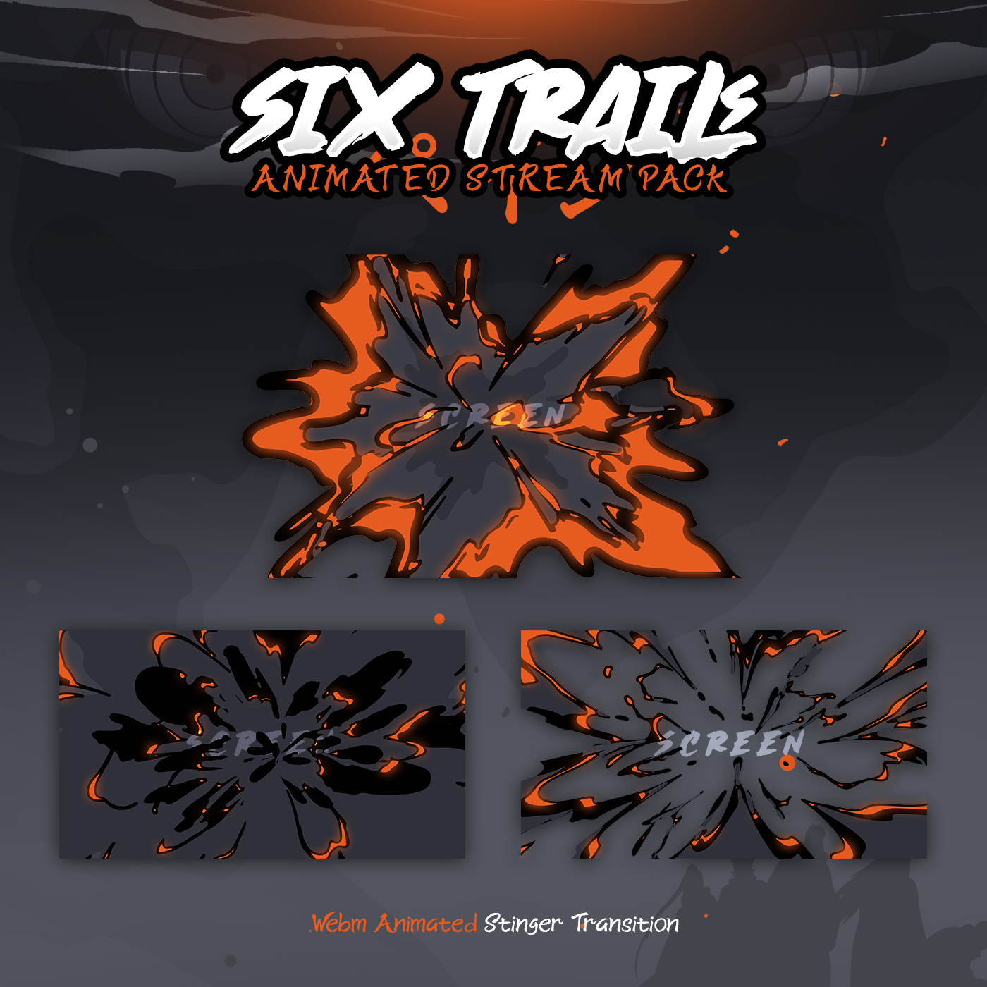 Pain Six Trails Twitch overlays full stream package