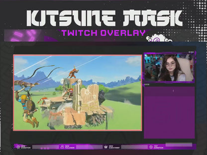 Animated Stream Overlays Kitsune Mask