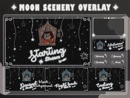 Animated Night Scenery Stream Pack
