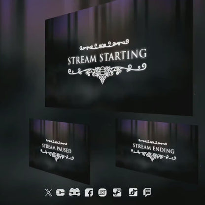 Animated Hollow overlays Hollow twitch package