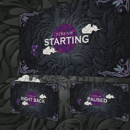 Animated Purple Butterfly Stream Package