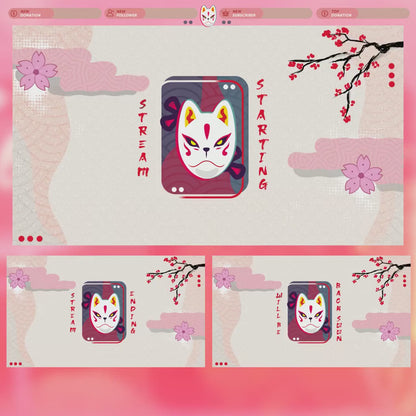 Animated Kitsune Stream Package