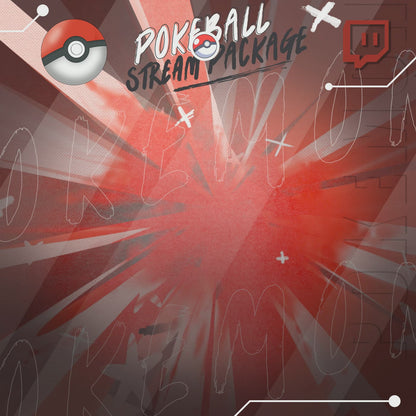 Poke ball Stream Overlay Intermission Chatting Screens Webcam