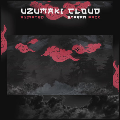 Uzumaki Stream Package Twitch overlays full stream package