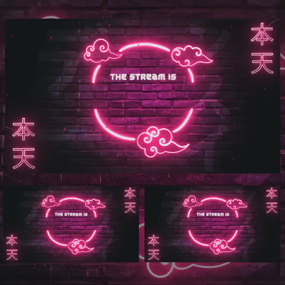 Animated Stream Retro Neon Package