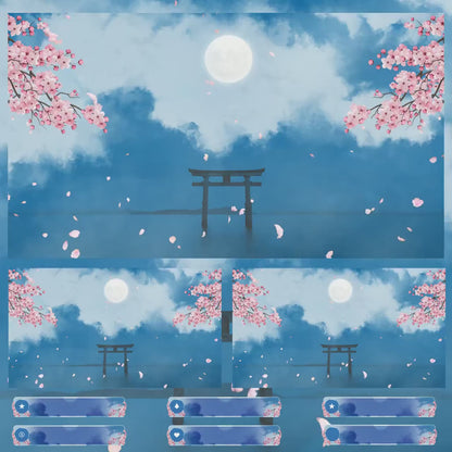 Premium Sakura Stream overlays Package