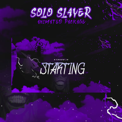 Solo Slayer Stream Package Animated Full Animated Package