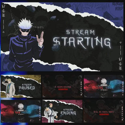 Premium Animated Cursed Jujutsu Overlay Package