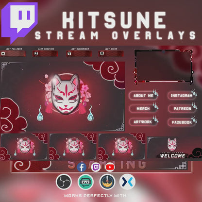 Animated Kitsune Red Stream Package