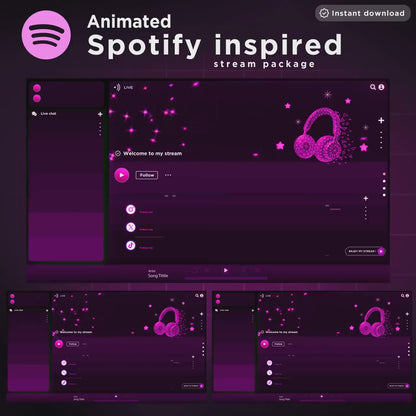 Animated Spotify Stream Package