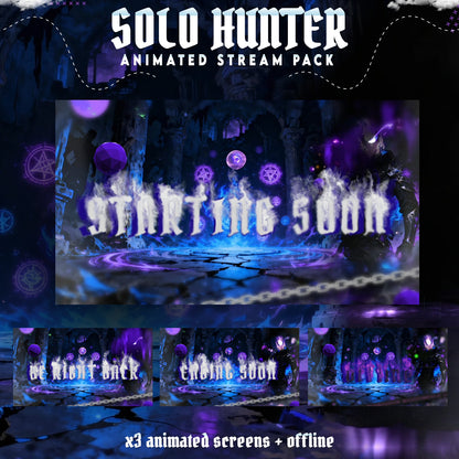 Solo Hunter Stream Package Animated Full Animated Package